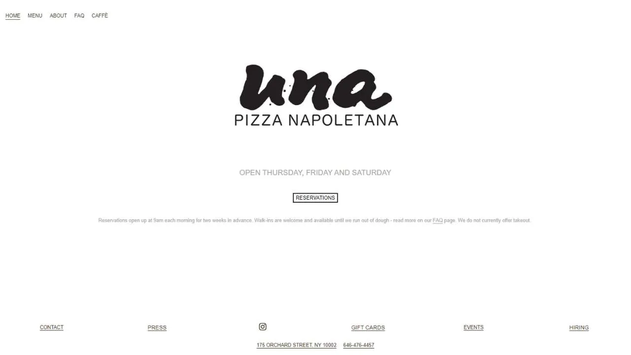 Una Pizza Italian restaurant NYC - 1280x720