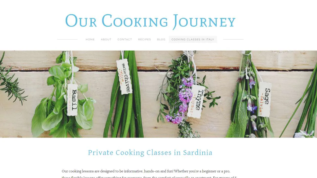 Our Cooking Journey Italian cooking class Sardinia - 1280x720