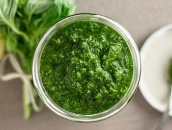 Pesto in a container - 350×265