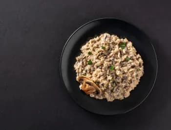 Mushroom rissotto with mushrooms - 350×265