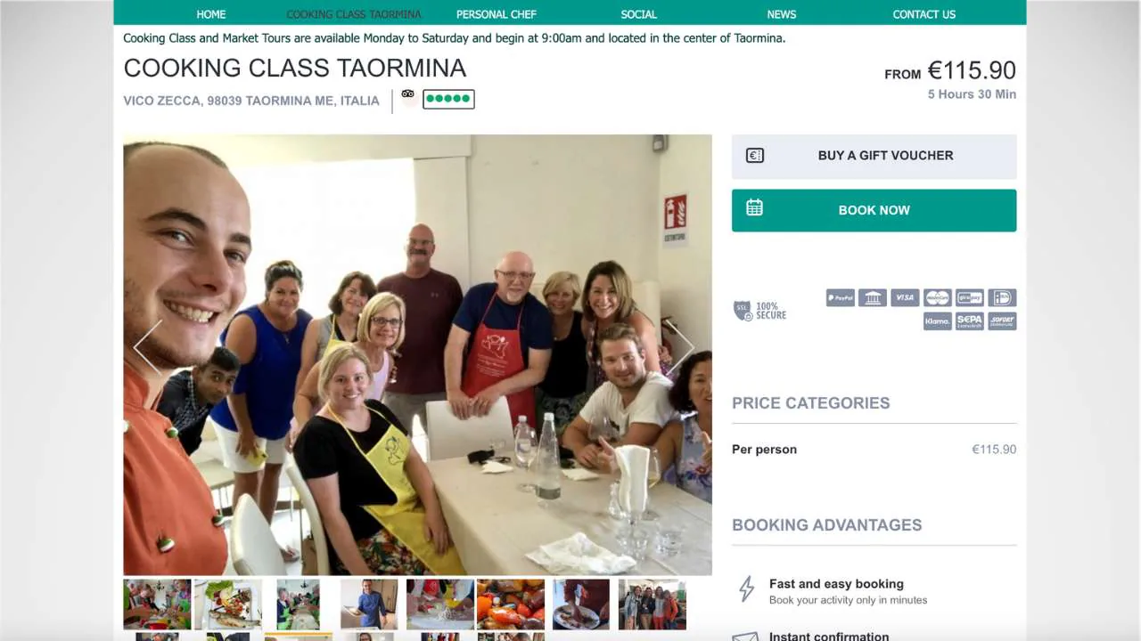 Cooking class Taormina By Sicilian cooking classes - 1280x720