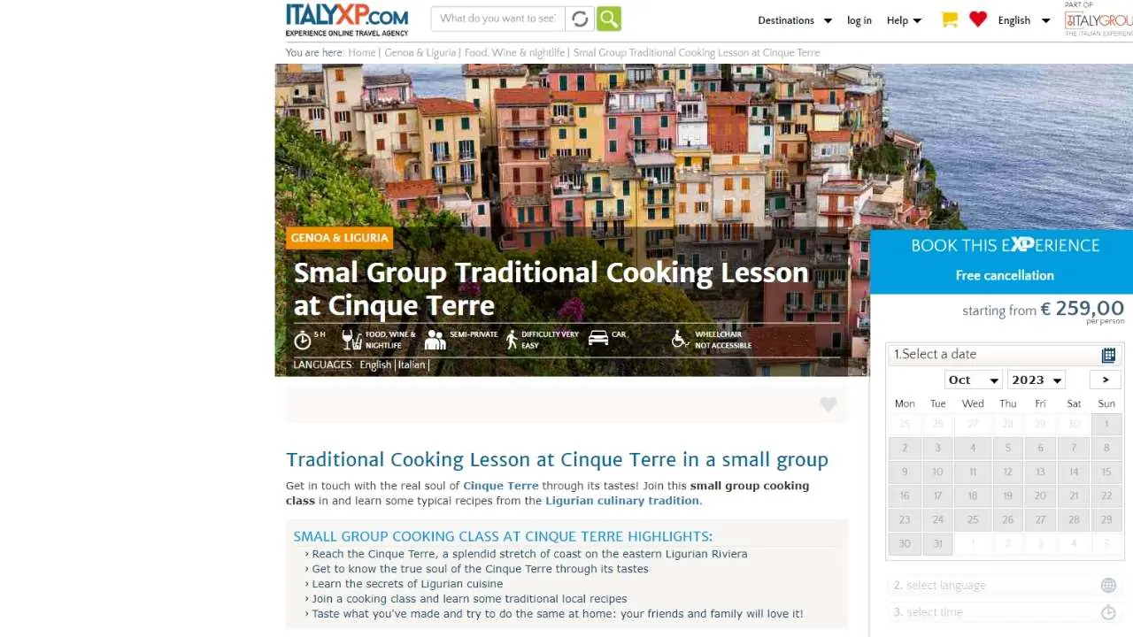 ItalyXP Italian Cooking Class Cinque Terre - 1280x720