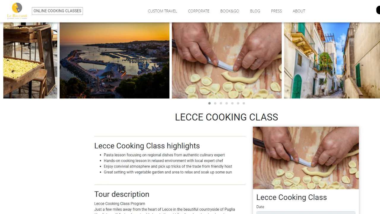 Le Baccanti Italian Cooking Class Lecce - 1280x720