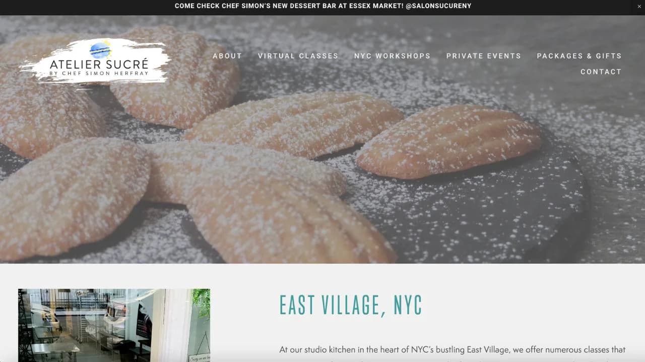 Atelier sucre Home Page
