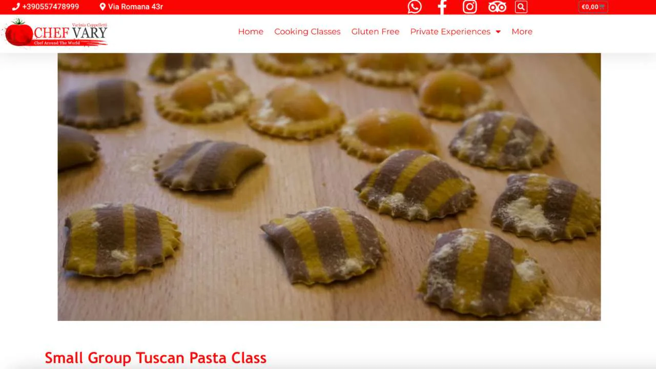 Small Group Tuscan Pasta Class with Chef Vary - 1280x720