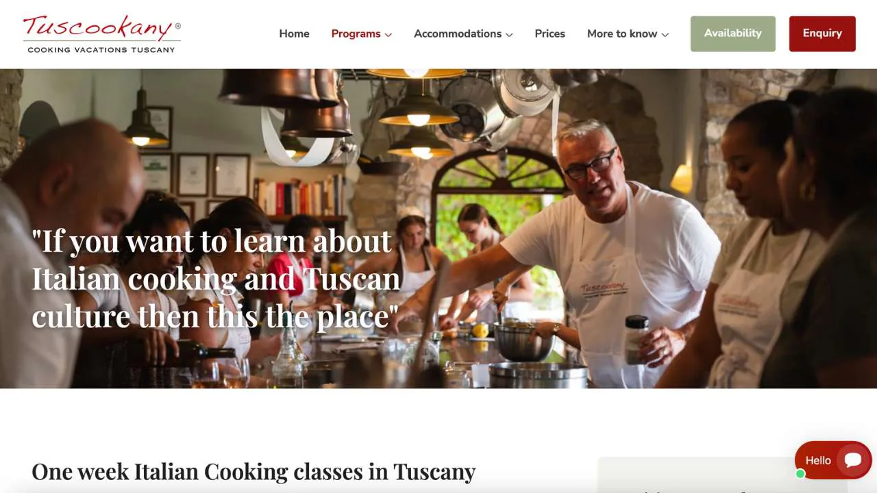 Tuscookany - one week italian cooking clkasses in Tuscany page