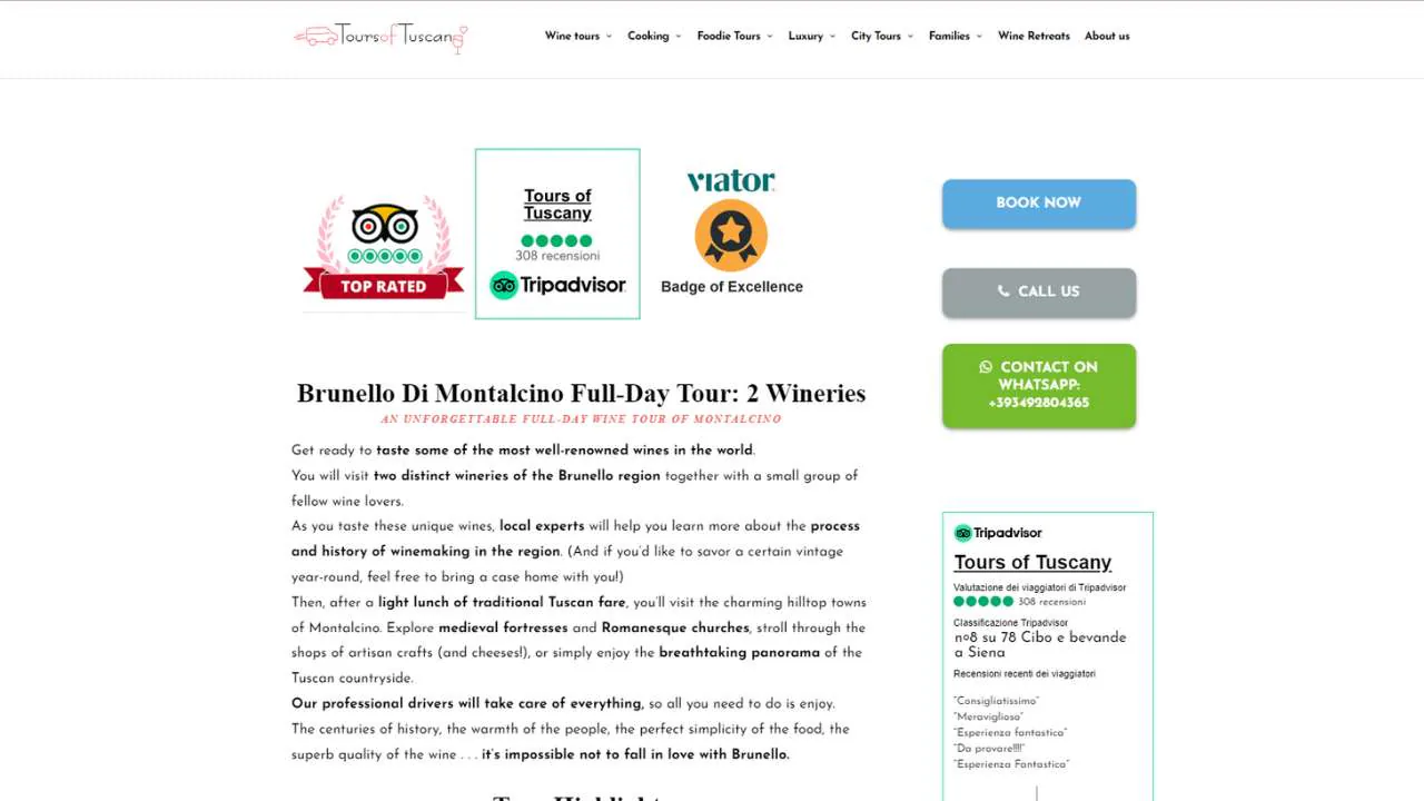 Tours of Tuscany Wine Tour in Tuscany - 1280x720