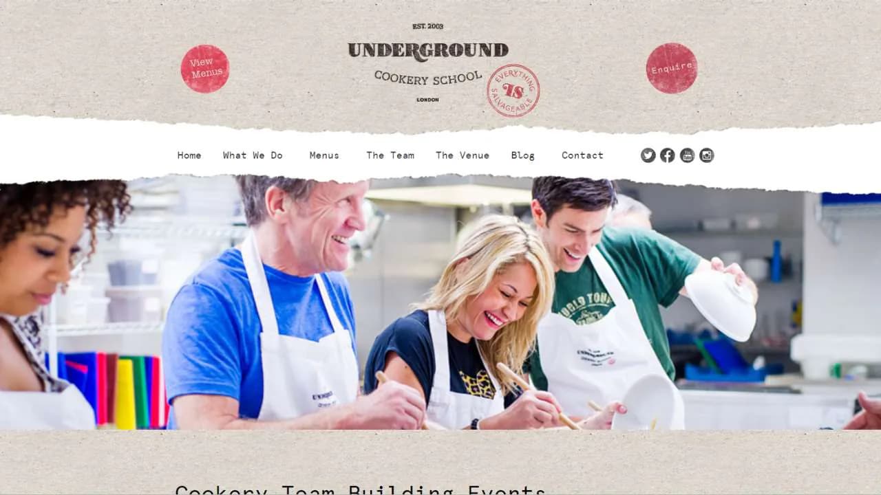 Underground Cookery School Team Building Cooking Class London - 1280x720