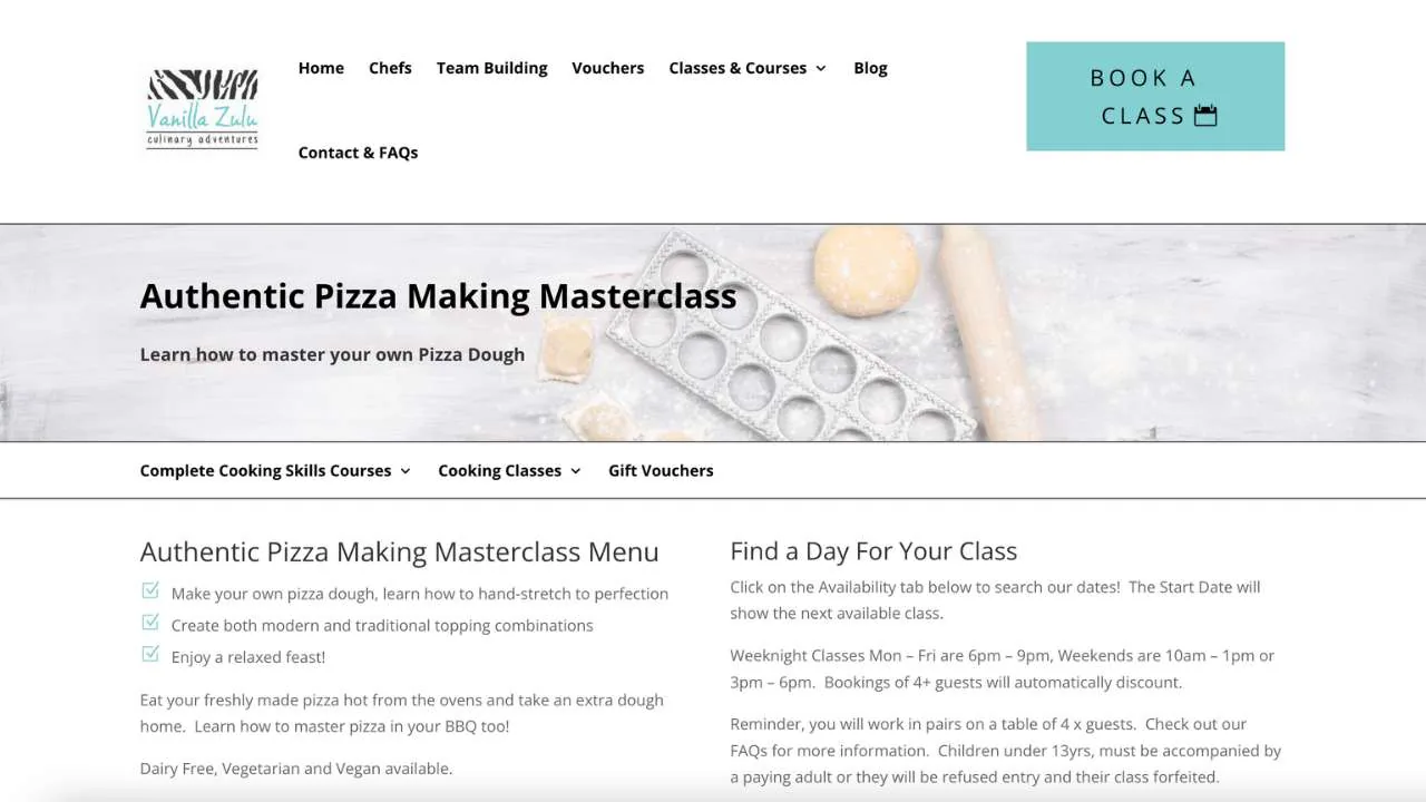 Authentic pizza making masterclass by Vanilla Zulu - 1280x720
