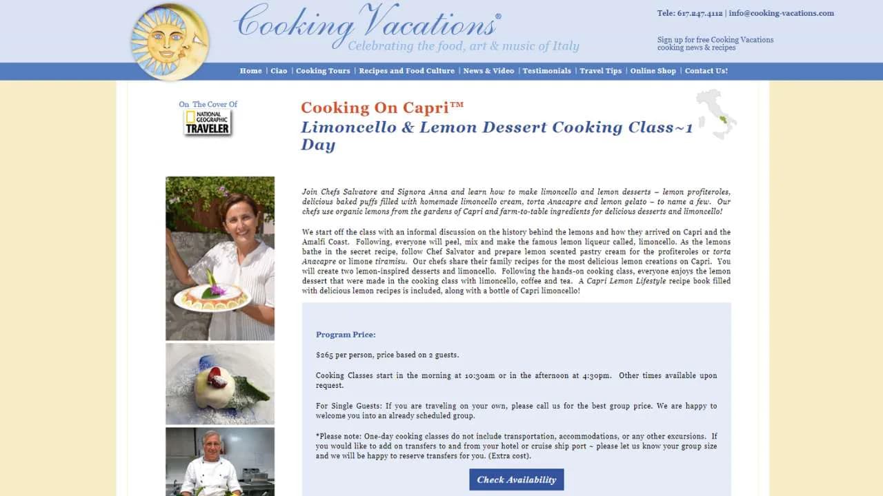 Cooking Vacations Italian cooking Classes in Capri - 1280x720