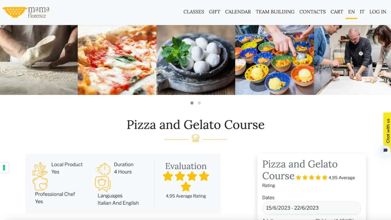 Mama Florence- Pizza and Gelato course - 1280x720