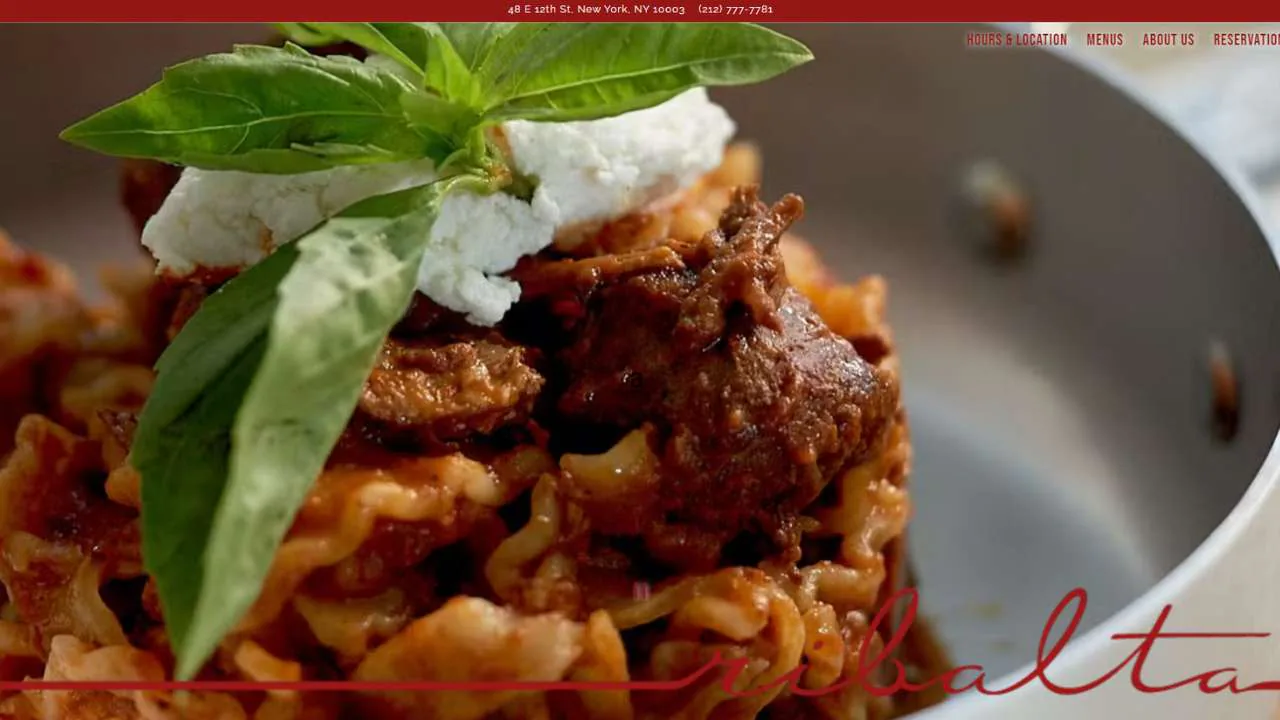 Ribalta Italian restaurant NYC - 1280x720
