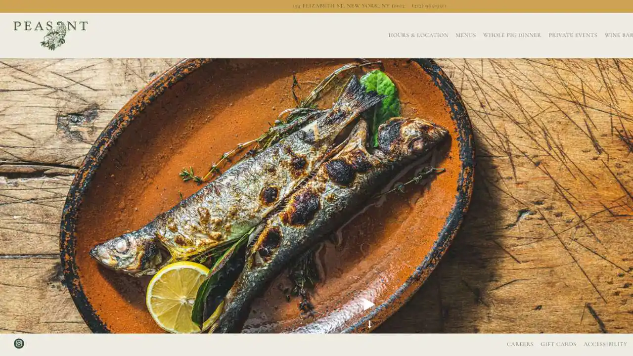 Peasant Italian restaurant NYC - 1280x720