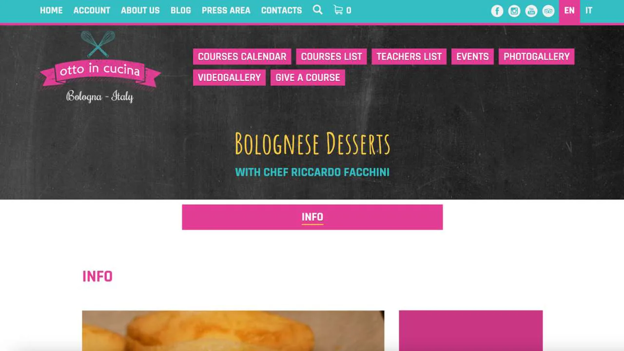 Otto in cucina's Bolognese desserts class - 1280x720