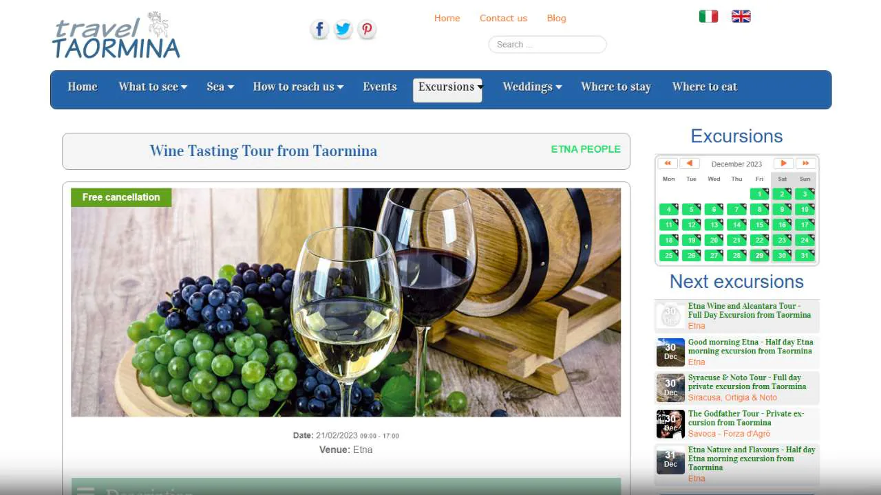 Travel Taormina Wine tour in Taormina - 1280x720