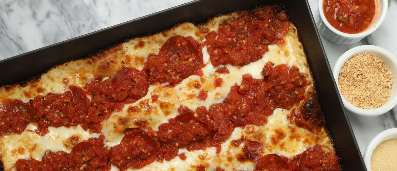 Detroit Style Pizza Feature Image - 1390x600