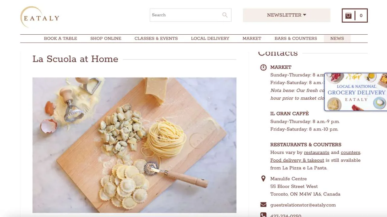 Eataly_ La scuola at home's virtual pasta making class