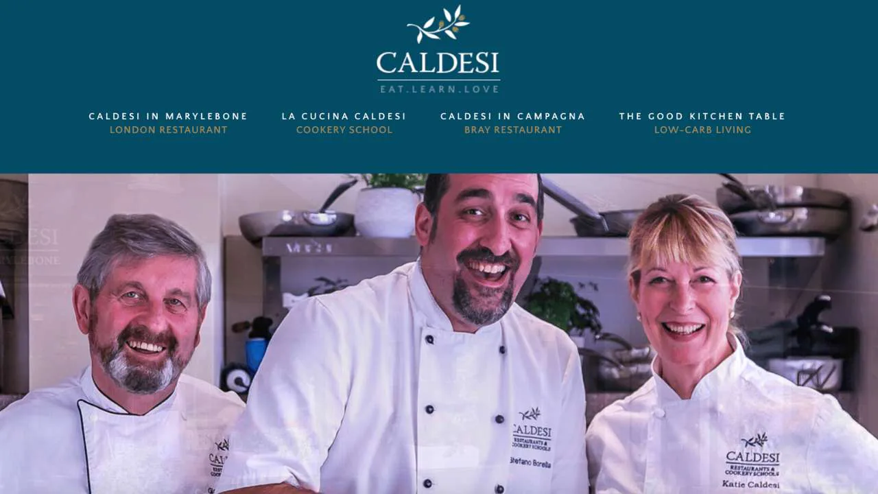 La Cucina Caldesi Home Page