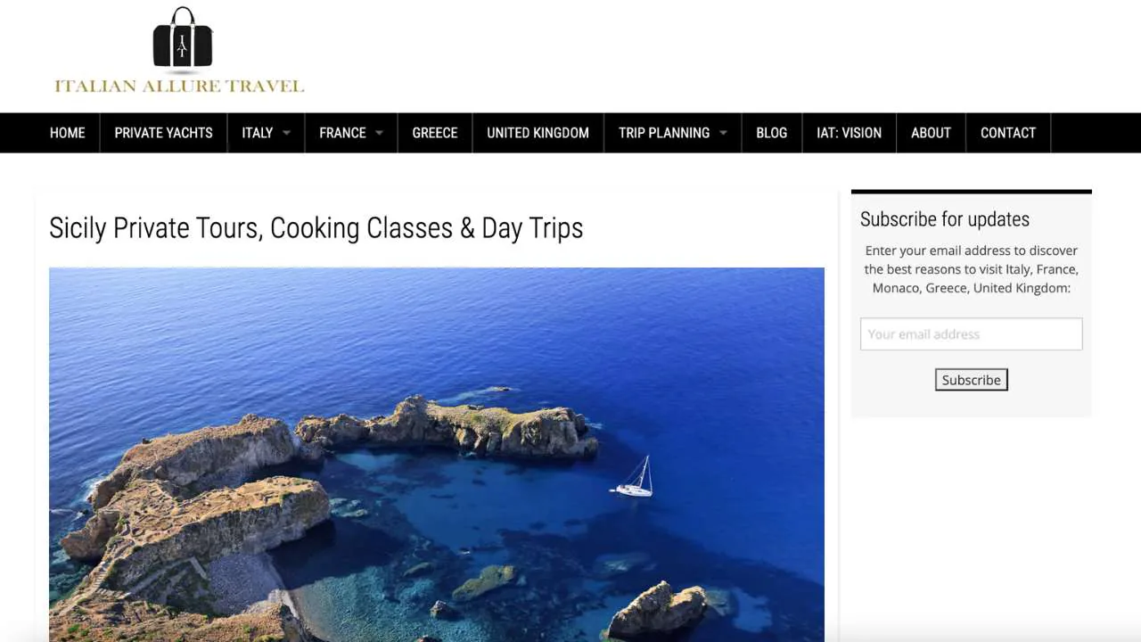 Different tours and classes available on Italian Allure Travel - 1280x720