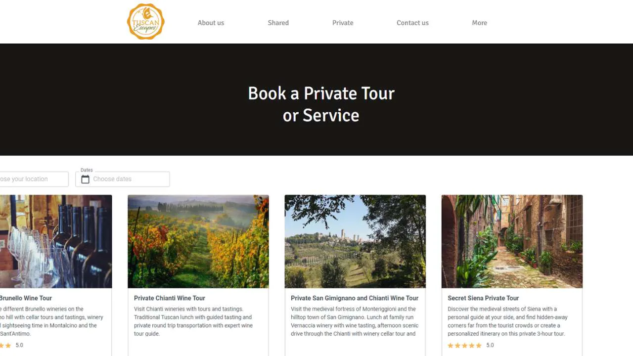 Tuscan Escapes Wine Tours in Siena - 1280x720