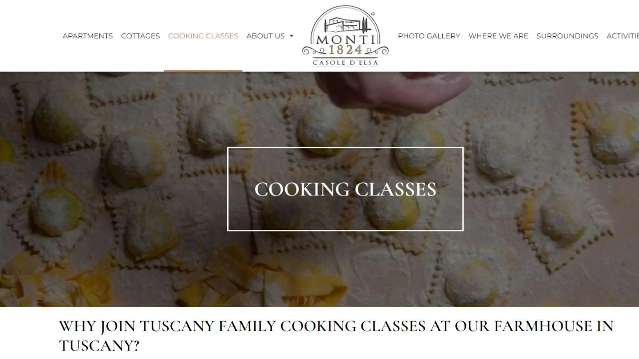 Monti 1824 Tuscan Farmhouse cooking class - 1280x720