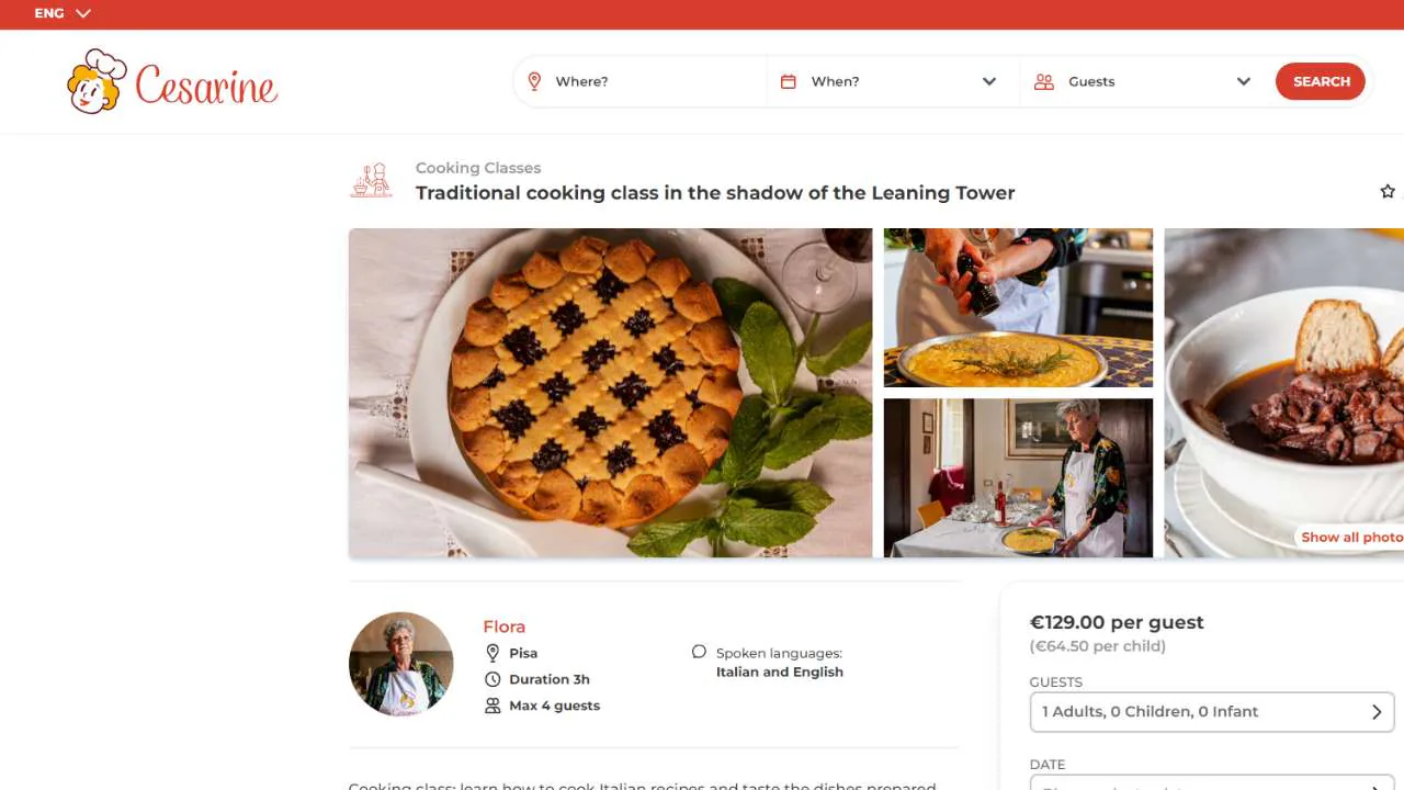 Cesarine Italian Cooking Classes in Pisa - 1280x720