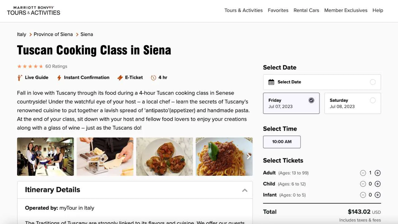 Tuscan Cooking class in Siena by Marriott Bonvoy- 1280x720