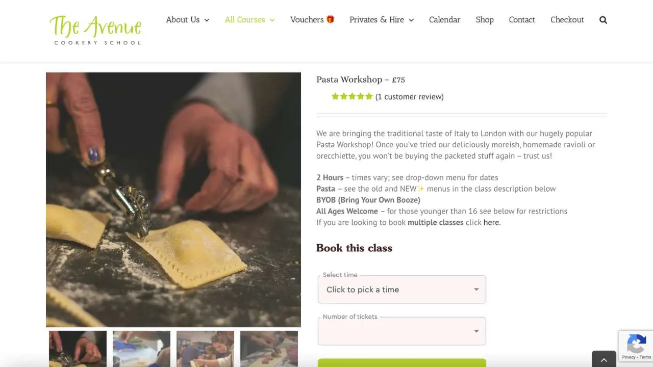 the avenue cookery school pasta workshop