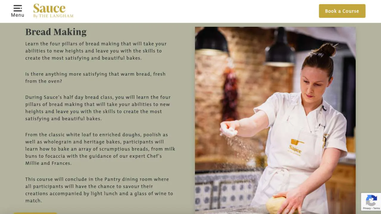 sauce by the langham bread making class