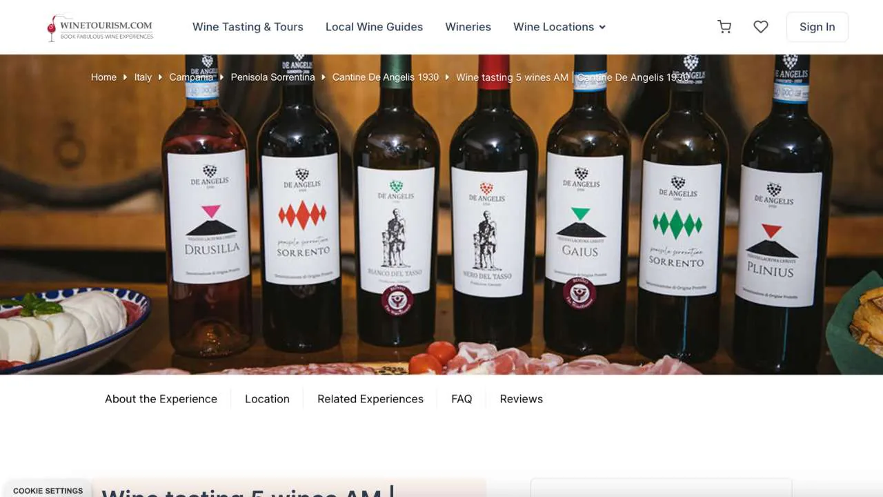 Wine Tourism - Wine Tastings of 5 Wines in Naples