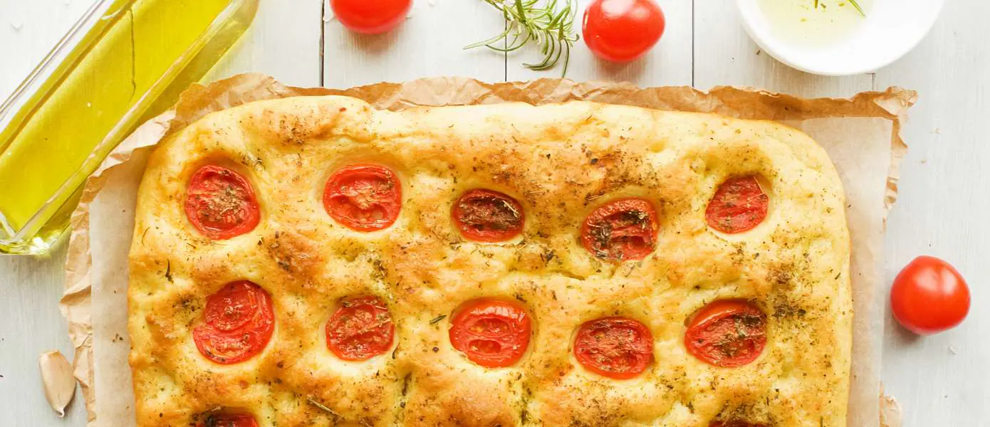 Focaccia from pizza dough feature image - 1390x600