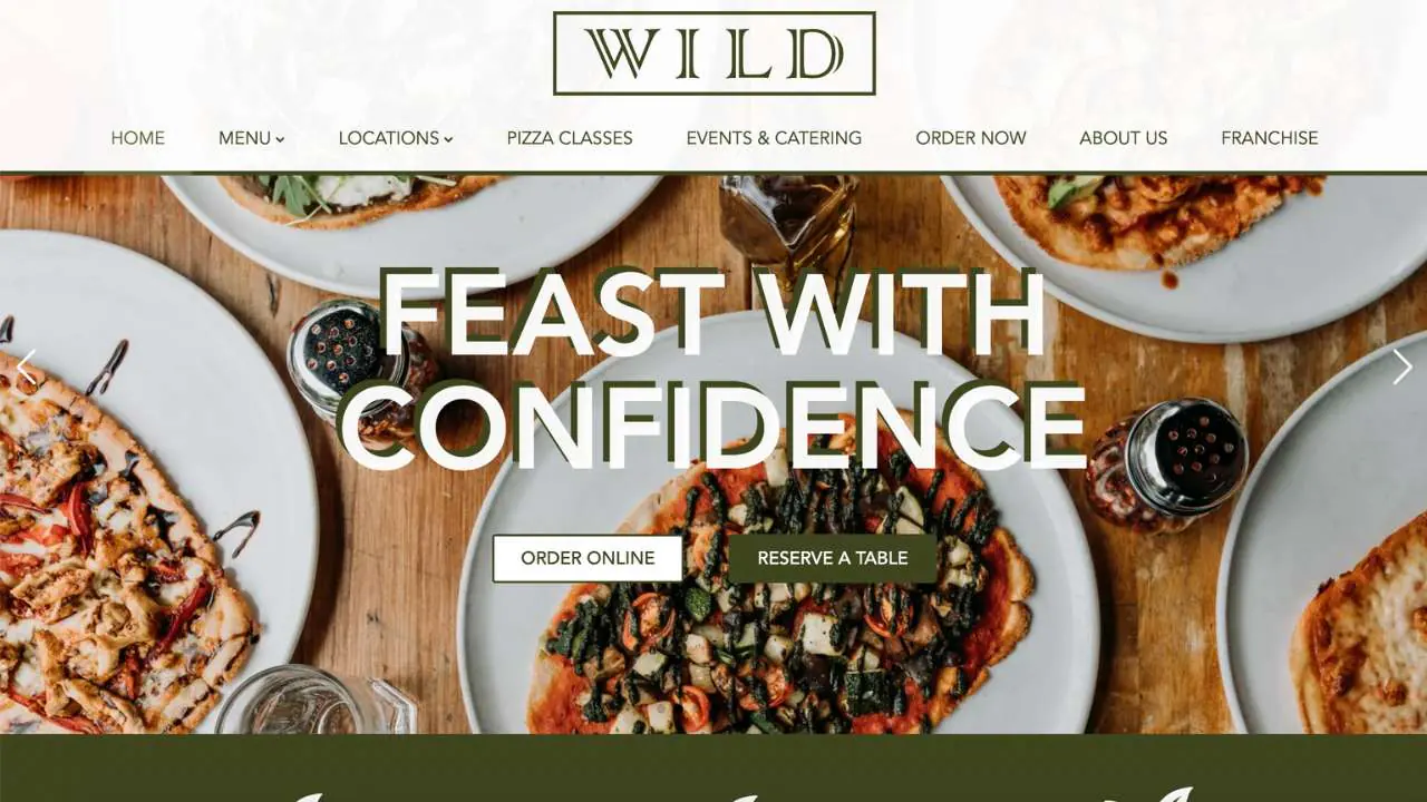 Wild pizza classes home page