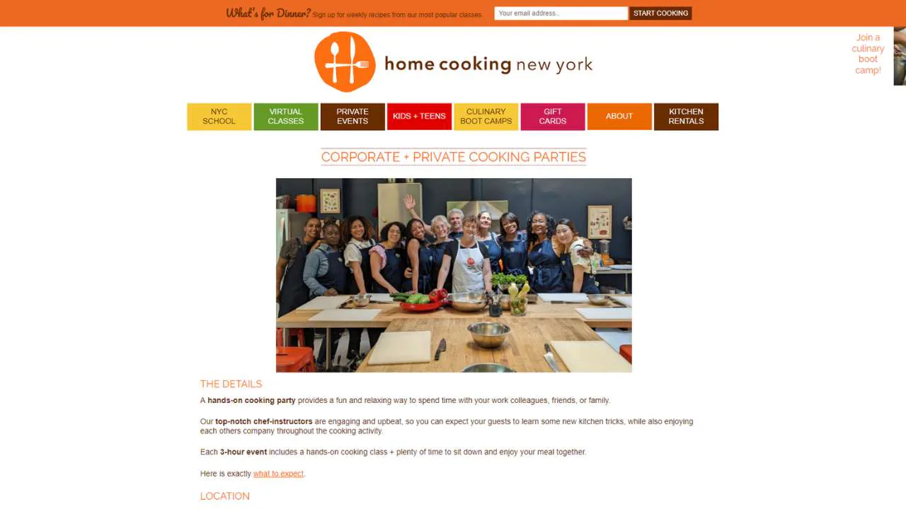 Home Cooking Team Building Cooking Class NYC - 1280x720