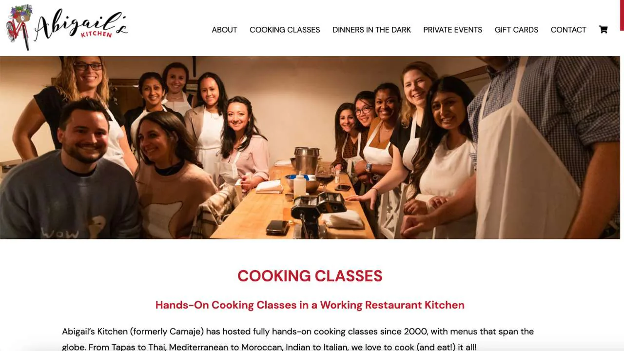 Abigail's kitchen cooking classes