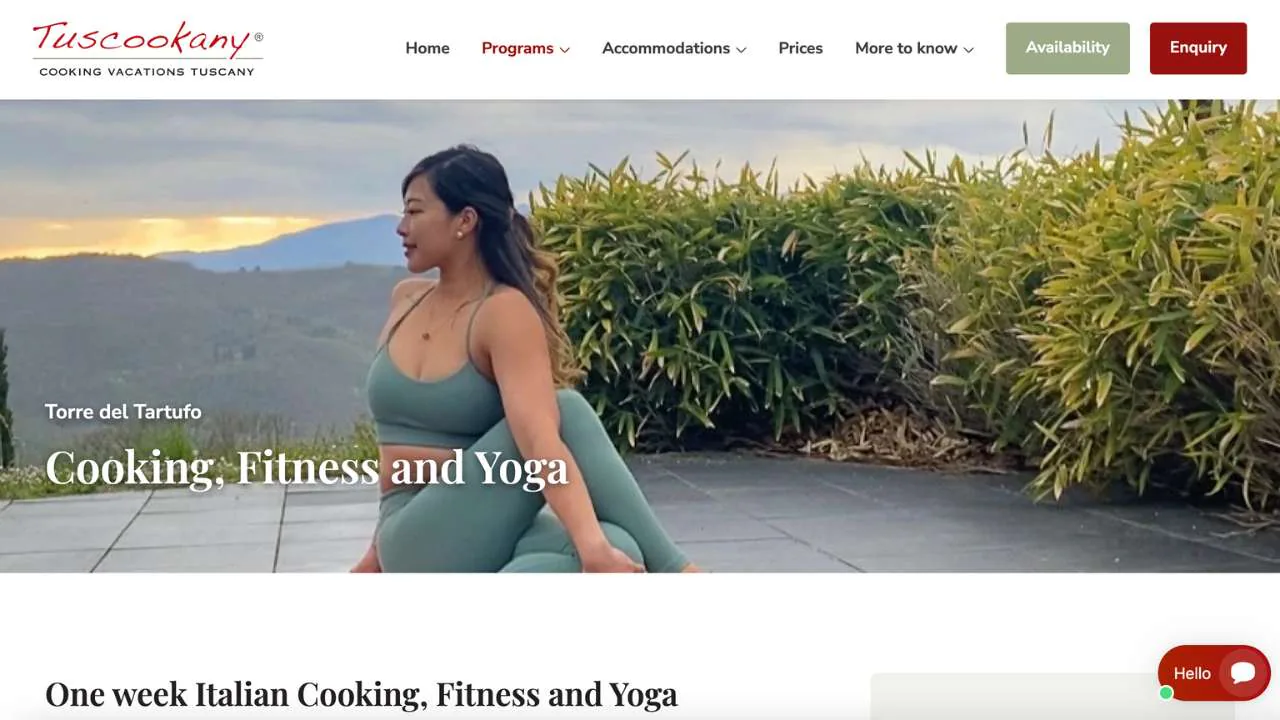 Cooking, fitness and yoga tour by Tuscookany - 1280x720