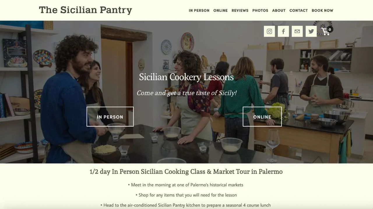 The Sicilian Pantry's cooking class - 1280x720