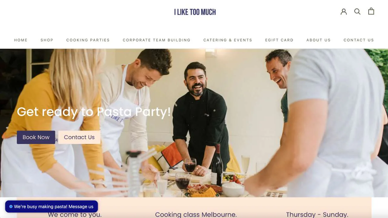 I Like Too Much Pasta Party in Melbourne - 1280x720
