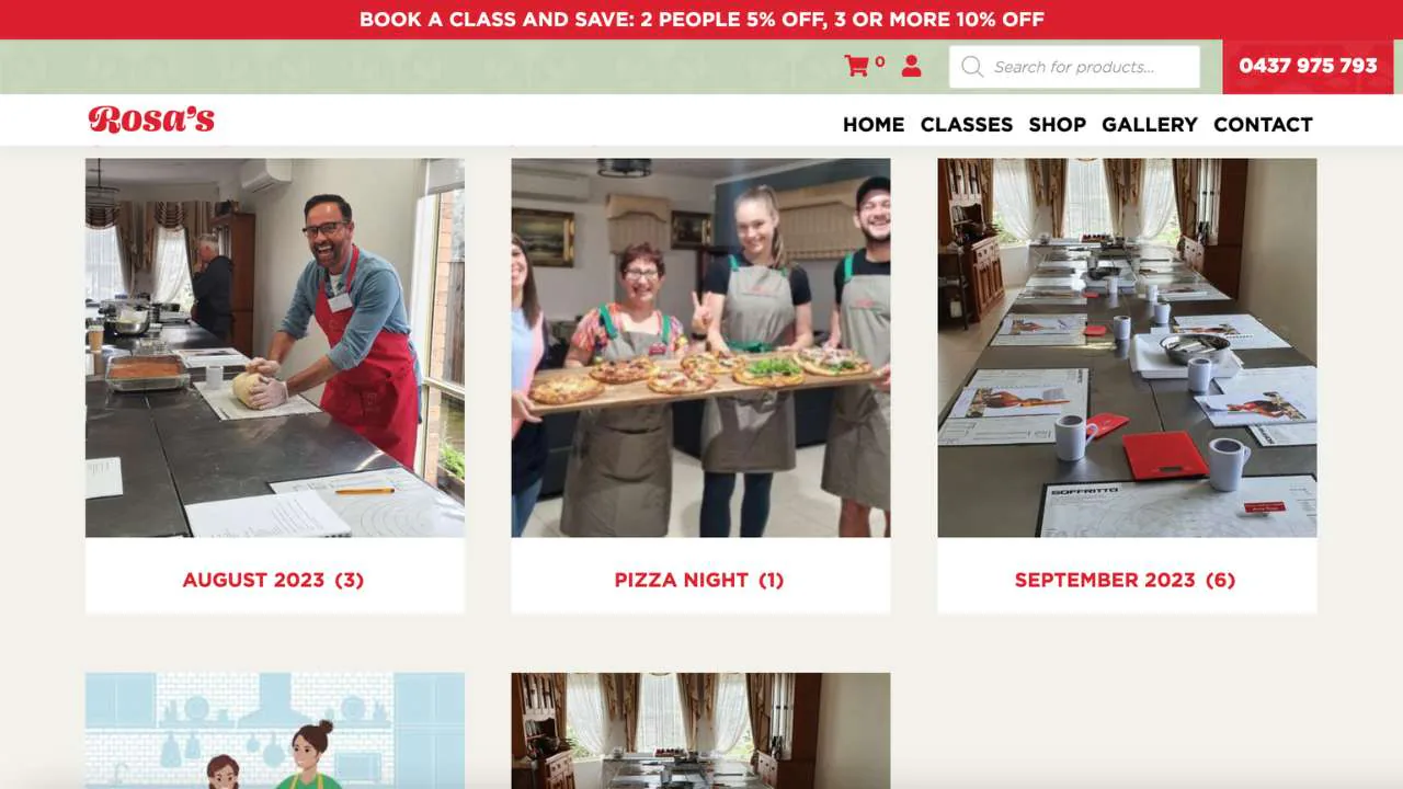 Rosa's Cooking classes - 1280x720