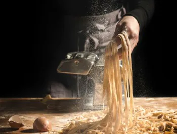 Fresh pasta being made - 350×265
