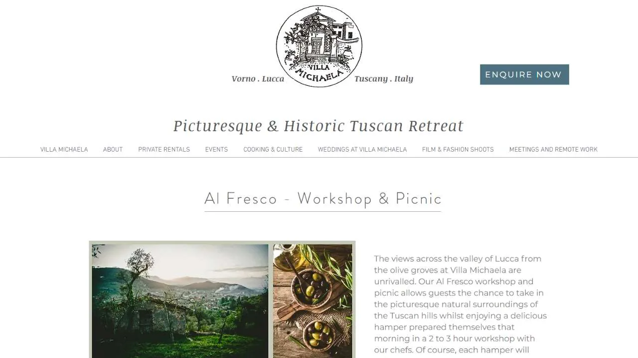 Villa Michaela Italian Cooking classes in Tuscany Villas - 1280x720