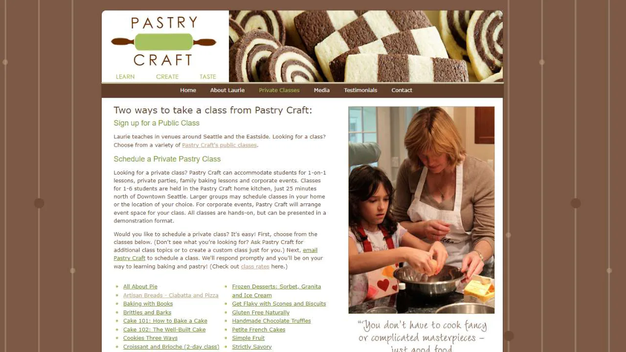 Pastry Craft Italian Cooking class - 1280x720