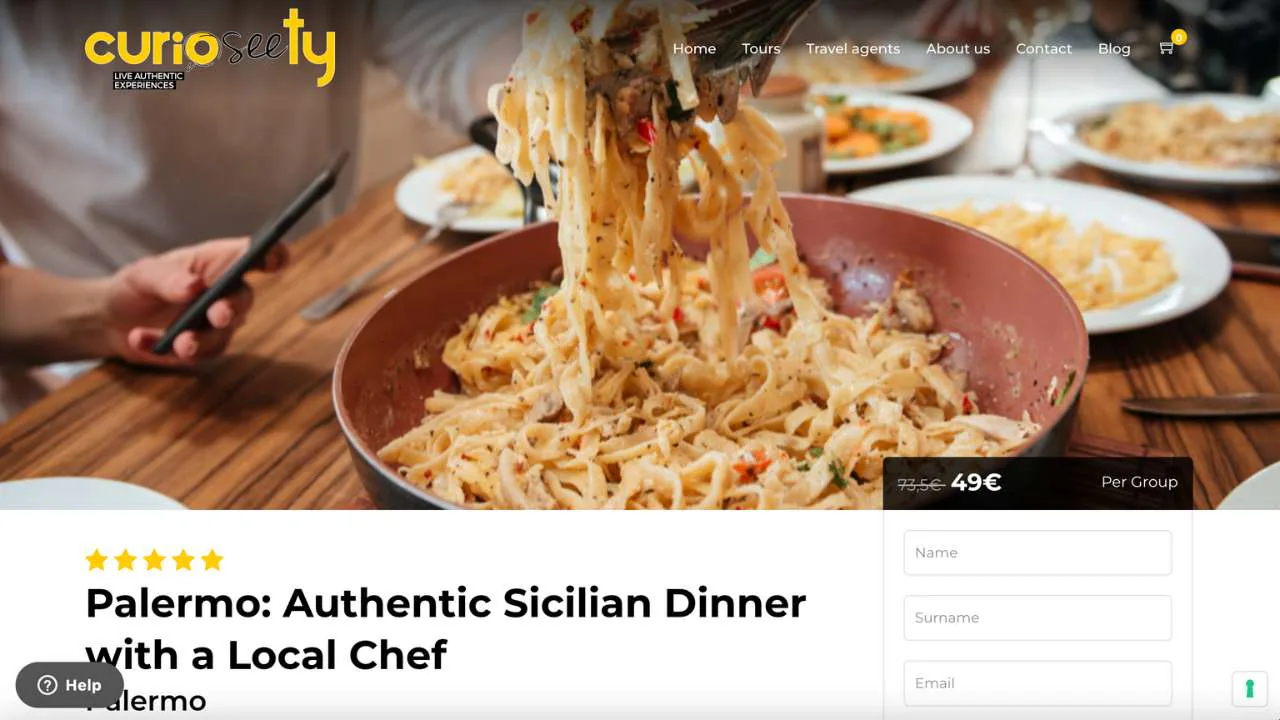 Authentic Sicilian Dinner with a Local Chef offered by Curioseety - 1280x720