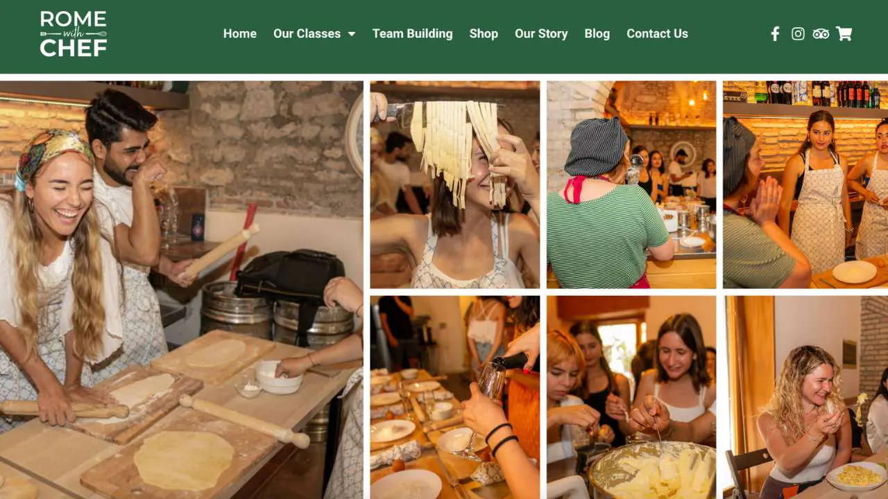 Rome with Chef cooking classes section