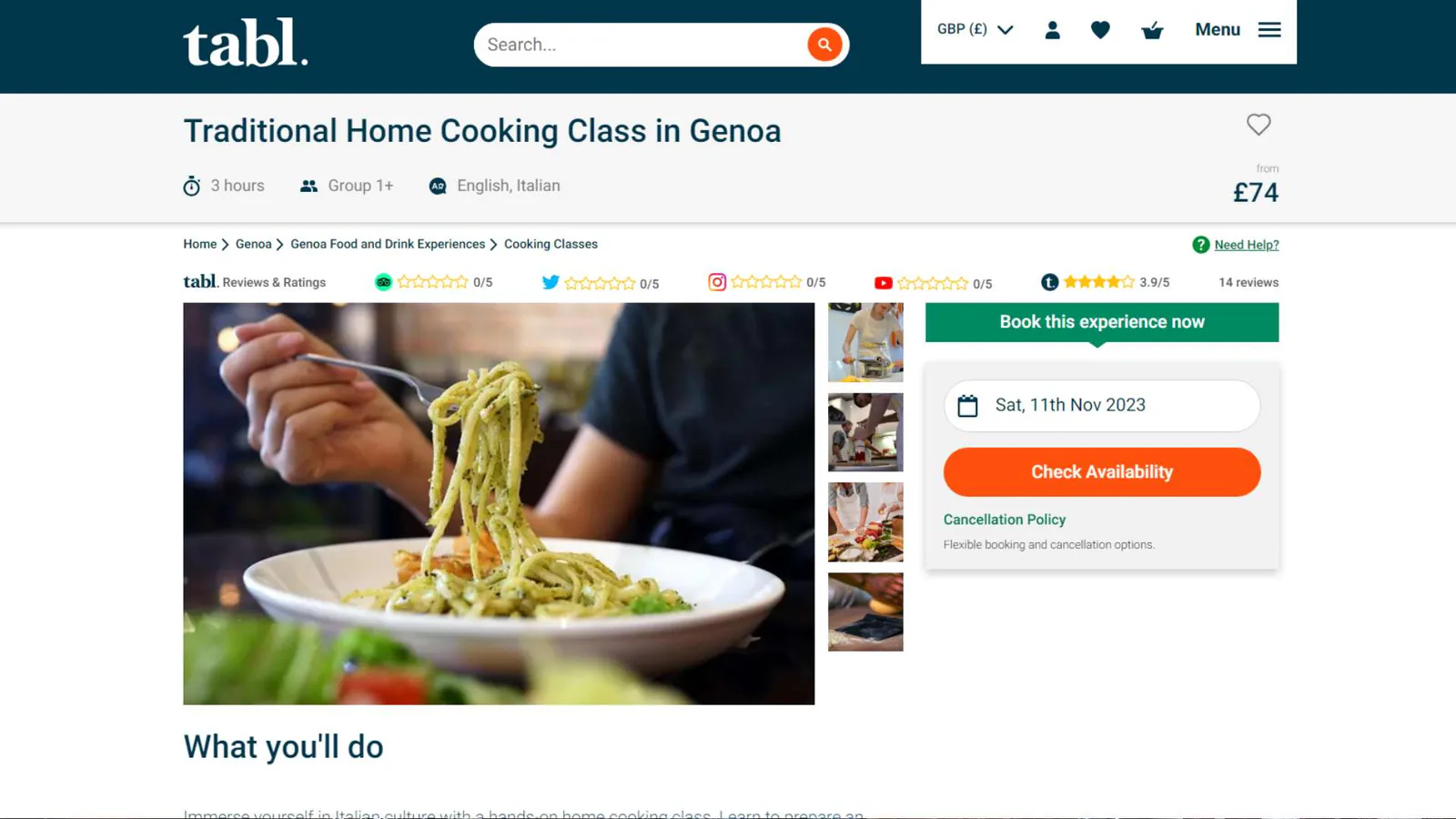 tabl. Italian Cooking Class Genoa - 1280x720