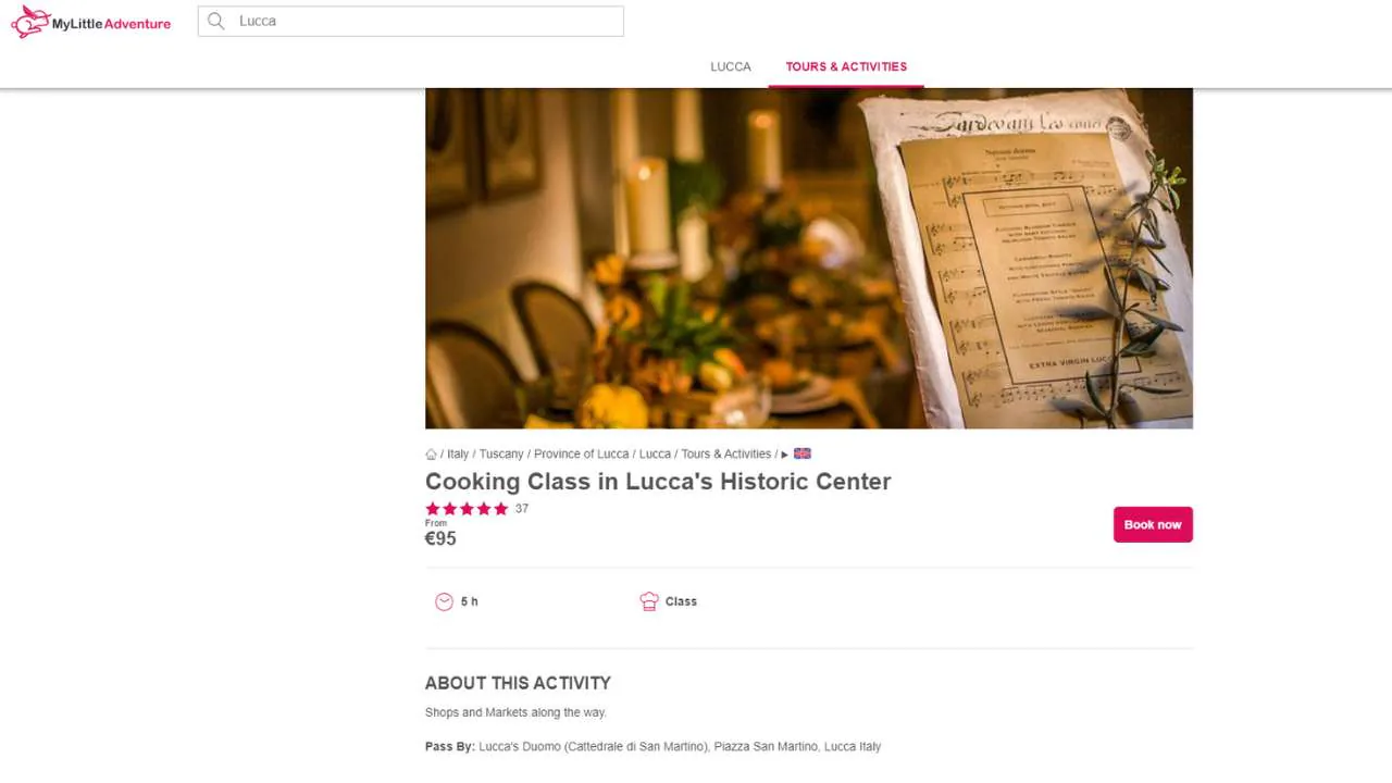 My Little Adventure Italian cooking Class Lucca - 1280x720
