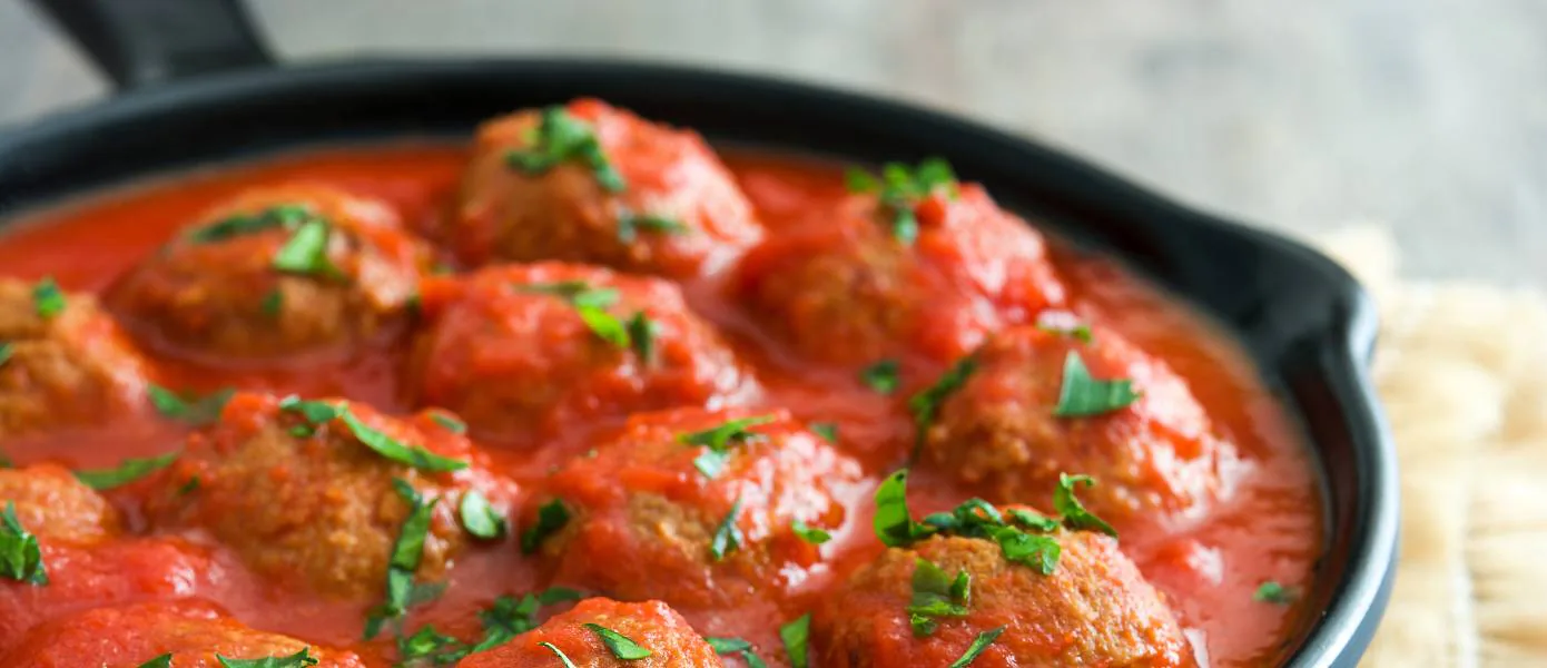 Authentic Italian Meatballs Recipe recipe Feature Image - 1390x600