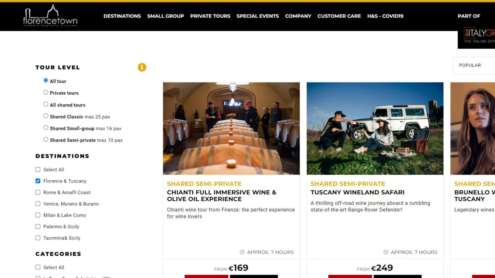 Florencetown Wine tour cooking class Tuscany - 1280x720