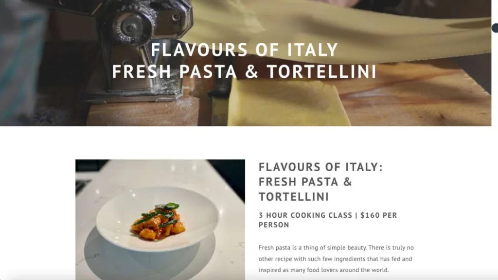 Flavours of Italy fresh pasta and ravioli class by Lumiere - 1280x720