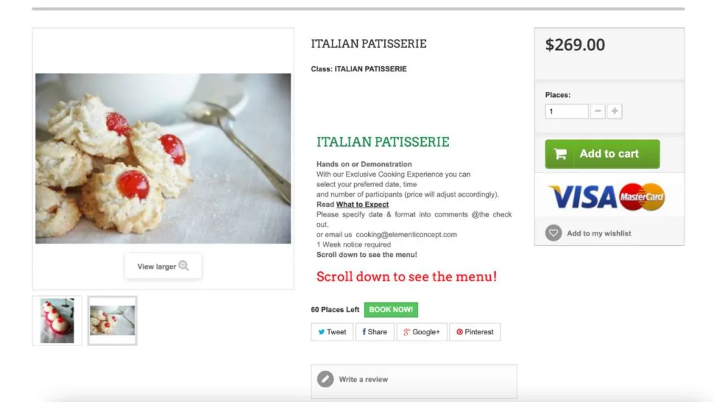 Italian Patisserie course by Elementi Cooking School - 1280x720