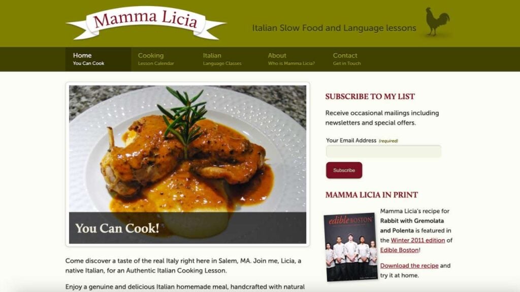 Mamma Licia Authentic Italian Cooking class - 1280x720